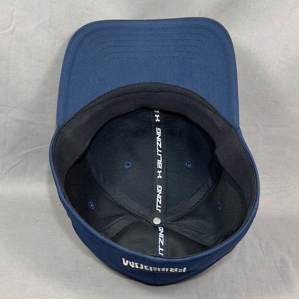 Under Armour Freedom Blitzing Stretch Fit M/L Hat Cap Blue USA Flag Golf Mens - Picture 11 of 13